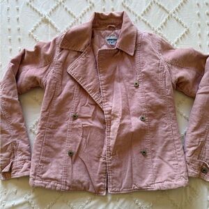 Anchor Blue Women's Pink Pea Coat